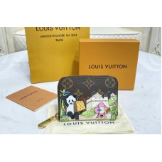Louis Vuitton M80865 Zippy Coin Purse in Monogram canvas With Myosotis Blue