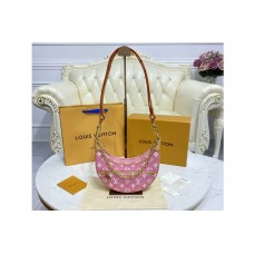 Louis Vuitton M81166 Loop baguette handbag in Pink Denim jacquard textile Louis Vuitton M81166 Loop baguette handbag in Pink Denim jacquard textile