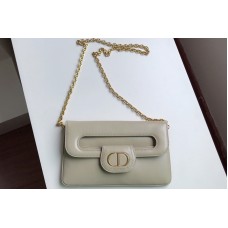 Christian Dior Mior Medium DiorDouble bag in Gray Smooth Calfskin Christian Dior Mior Medium DiorDouble bag in Gray Smooth Calfskin
