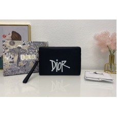 Christian Dior 51 Dior pouch in Black Calf Leather