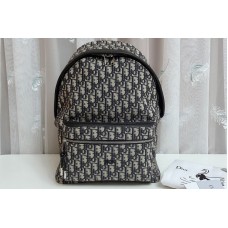 Christian Dior 88YKY rider backpack in Beige and Black Dior Oblique Jacquard