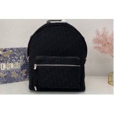 Christian Dior 88YKY rider backpack in Black Dior Oblique Jacquard
