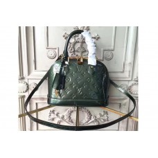 Louis Vuitton M90322 Alma BB Bag in Green Monogram Vernis Leather Louis Vuitton M90322 Alma BB Bag in Green Monogram Vernis Leather