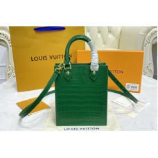 Louis Vuitton N99487 Petit Sac Plat bag in Green Brilliant Alligator leather Louis Vuitton N99487 Petit Sac Plat bag in Green Brilliant Alligator leather