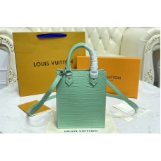 Louis Vuitton N99487 Petit Sac Plat bag in Aqua Green Brilliant Alligator leather Louis Vuitton N99487 Petit Sac Plat bag in Aqua Green Brilliant Alligator leather