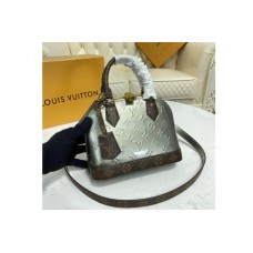 Louis Vuitton M90584 Alma BB handbag in Metallic Taupe Grey Monogram Vernis patent cowhide leather Louis Vuitton M90584 Alma BB handbag in Metallic Taupe Grey Monogram Vernis patent cowhide leather