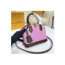 Louis Vuitton M90583 Alma BB handbag in Metallic Pale Pink Monogram Vernis patent cowhide leather Louis Vuitton M90583 Alma BB handbag in Metallic Pale Pink Monogram Vernis patent cowhide leather