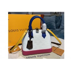 Louis Vuitton M91606 Alma BB handbag in White/Rose Monogram Vernis Leather Louis Vuitton M91606 Alma BB handbag in White/Rose Monogram Vernis Leather