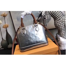 Louis Vuitton M91606 Alma BB Bag in Silver Monogram vernis Louis Vuitton M91606 Alma BB Bag in Silver Monogram vernis
