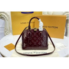 Louis Vuitton M91678 Alma BB handbag in Amarante Red Monogram Vernis embossed patent calf leather Louis Vuitton M91678 Alma BB handbag in Amarante Red Monogram Vernis embossed patent calf leather