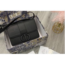 Replica Dior 03 Montaigne Bag in Black Grained Calfskin Replica Dior 03 Montaigne Bag in Black Grained Calfskin