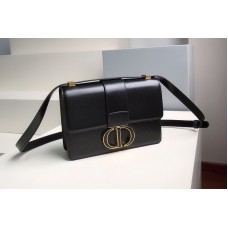 Christian Dior Mior 30 Montaigne bag in Black Box Calfskin Leather Christian Dior Mior 30 Montaigne bag in Black Box Calfskin Leather