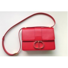 Christian Dior Mior 30 Montaigne bag in Red Box Calfskin Leather Christian Dior Mior 30 Montaigne bag in Red Box Calfskin Leather