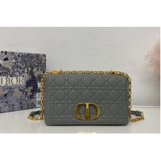 Christian Dior Medium Dior Caro bag in Grey Supple Cannage Calfskin Christian Dior Medium Dior Caro bag in Grey Supple Cannage Calfskin