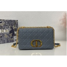 Christian Dior Medium Dior Caro bag in Blue Supple Cannage Calfskin Christian Dior Medium Dior Caro bag in Blue Supple Cannage Calfskin