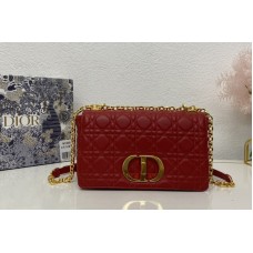 Christian Dior Medium Dior Caro bag in Red Supple Cannage Calfskin Christian Dior Medium Dior Caro bag in Red Supple Cannage Calfskin