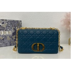 Christian Dior Medium Dior Caro bag in Blue Supple Cannage Calfskin Christian Dior Medium Dior Caro bag in Blue Supple Cannage Calfskin