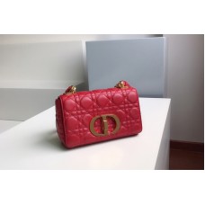 Christian Dior Mmall Dior Caro bag in Red Soft Cannage Calfskin Christian Dior Mmall Dior Caro bag in Red Soft Cannage Calfskin