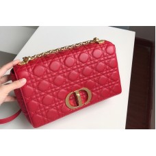 Christian Dior Marge Dior Caro bag in Red Soft Cannage Calfskin Christian Dior Marge Dior Caro bag in Red Soft Cannage Calfskin
