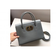 Christian Dior Mior Large St Honoré tote bag in Gray Grained Calfskin Christian Dior Mior Large St Honoré tote bag in Gray Grained Calfskin