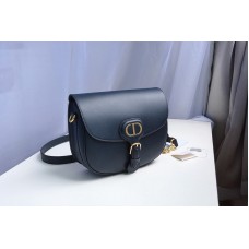 Christian Dior Medium Dior Bobby Bag in Blue Box Calfskin Christian Dior Medium Dior Bobby Bag in Blue Box Calfskin