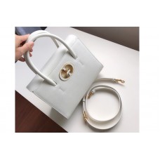 Christian Dior Mior Medium St Honoré tote bag in White Grained Calfskin Christian Dior Mior Medium St Honoré tote bag in White Grained Calfskin