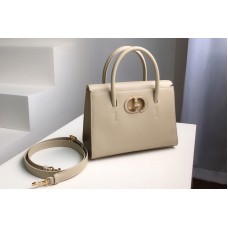 Christian Dior Mior Medium St Honoré tote bag in Beige Grained Calfskin Christian Dior Mior Medium St Honoré tote bag in Beige Grained Calfskin