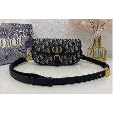 Christian Dior Mior Bobby East-West bag in Blue Dior Oblique Embroidered Christian Dior Mior Bobby East-West bag in Blue Dior Oblique Embroidered