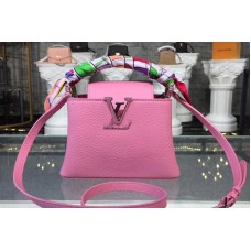 Louis Vuitton M94049 Capucines BB Bags in Pink Taurillon Leather Louis Vuitton M94049 Capucines BB Bags in Pink Taurillon Leather
