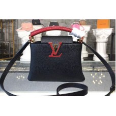 Louis Vuitton M94048 Capucines BB Bags in Black Taurillon Leather Louis Vuitton M94048 Capucines BB Bags in Black Taurillon Leather