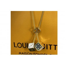 Louis Vuitton MP2914 Game On necklace in Black and white enamel dice pendant Louis Vuitton MP2914 Game On necklace in Black and white enamel dice pendant