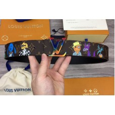 Louis Vuitton MP291T Shape 40mm reversible belt in Monogram canvas and leather With Colorful Buckle