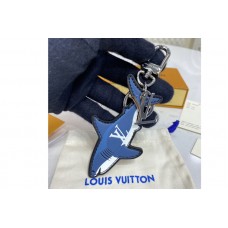 Louis Vuitton MP2978 Aquatics bag charm and key holder in Blue Calf leather Louis Vuitton MP2978 Aquatics bag charm and key holder in Blue Calf leather