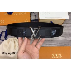 Louis Vuitton MP314T Initials 40mm reversible belt in Damier Graphite With Black Buckle Louis Vuitton MP314T Initials 40mm reversible belt in Damier Graphite With Black Buckle
