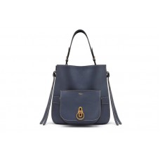 Mulberry Amberley Hobo Bags Blue Silky Calf