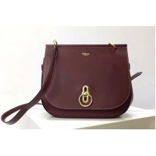 Mulberry Amberley Satchel Bags Red Classic Grain Leather
