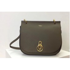 Mulberry Amberley Satchel Bags Gray Classic Grain Leather