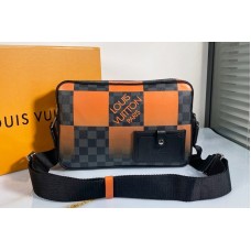 Louis Vuitton N40421 Alpha Messenger Bag in Orange Damier Graphite Giant coated canvas Louis Vuitton N40421 Alpha Messenger Bag in Orange Damier Graphite Giant coated canvas