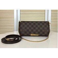 Louis Vuitton N41276 Favorite PM Bag in Damier Ebene Canvas