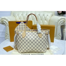 Louis Vuitton N41362 Neverfull PM tote Bag in Damier Azur coated canvas With Pink Louis Vuitton N41362 Neverfull PM tote Bag in Damier Azur coated canvas With Pink