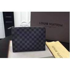 Louis Vuitton N41502 Pochette Jour PM in Damier Graphite Canvas Louis Vuitton N41502 Pochette Jour PM in Damier Graphite Canvas