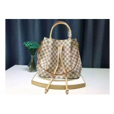 Louis Vuitton N41579 Girolata Bucket Bag in Damier Azur Canvas Louis Vuitton N41579 Girolata Bucket Bag in Damier Azur Canvas