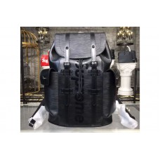 Louis Vuitton N41709 Christopher PM Supreme Backpack in Black Epi Leather