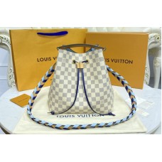 Louis Vuitton N50042 Neonoe MM bucket bag in Damier Azur Canvas Louis Vuitton N50042 Neonoe MM bucket bag in Damier Azur Canvas