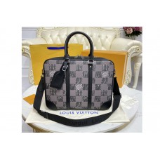 Louis Vuitton N50072 Sirius Briefcase Bag in Graphite Cowhide leather