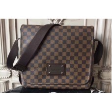 Louis Vuitton N51211 Brooklyn MM Bag in Damier Ebene Canvas