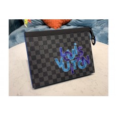 Louis Vuitton N60309 Pochette Voyage MM Bag in Damier Graphite canvas Louis Vuitton N60309 Pochette Voyage MM Bag in Damier Graphite canvas