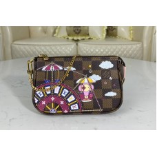 Louis Vuitton N60402 Mini Pochette Accessoires in Damier Ebene canvas Louis Vuitton N60402 Mini Pochette Accessoires in Damier Ebene canvas