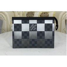 Louis Vuitton N60412 Pochette Voyage MM Bag in Gray Damier Graphite Giant coated canvas Louis Vuitton N60412 Pochette Voyage MM Bag in Gray Damier Graphite Giant coated canvas