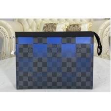 Louis Vuitton N60412 Pochette Voyage MM Bag in Blue Damier Graphite Giant coated canvas Louis Vuitton N60412 Pochette Voyage MM Bag in Blue Damier Graphite Giant coated canvas
